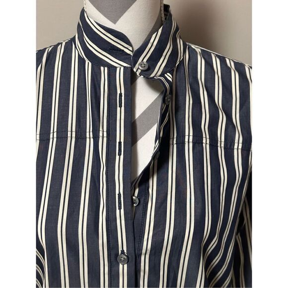 J Crew band-collar pop over blouse - Picture 2 of 11